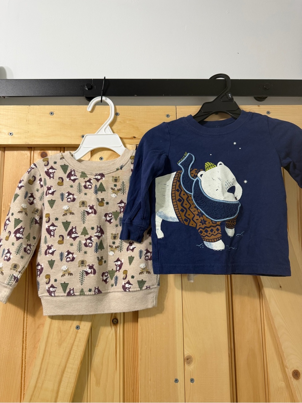 Carter's Navy Polar Bear Graphic Long-Sleeve Tee